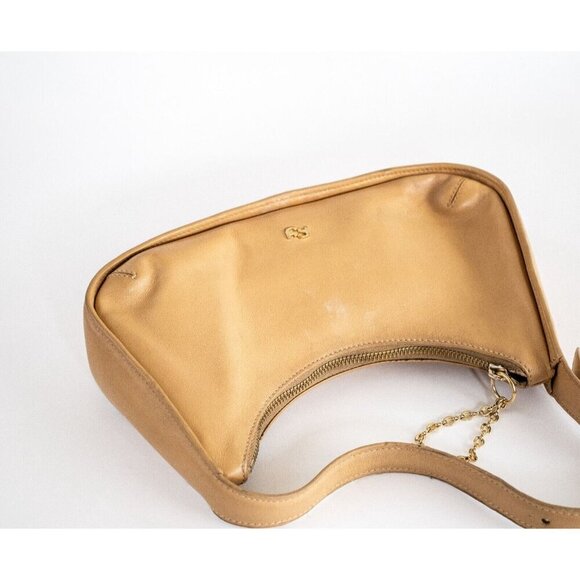 Yuzefi Tempura Nappa Leather Shoulder Bag In Cashew $550 Retail - Picture 8 of 8